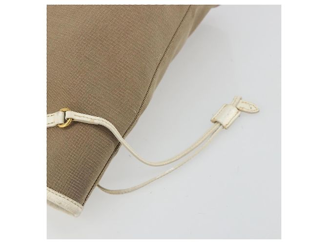 PRADA Tote Bag Canvas Beige Gold - vista 14