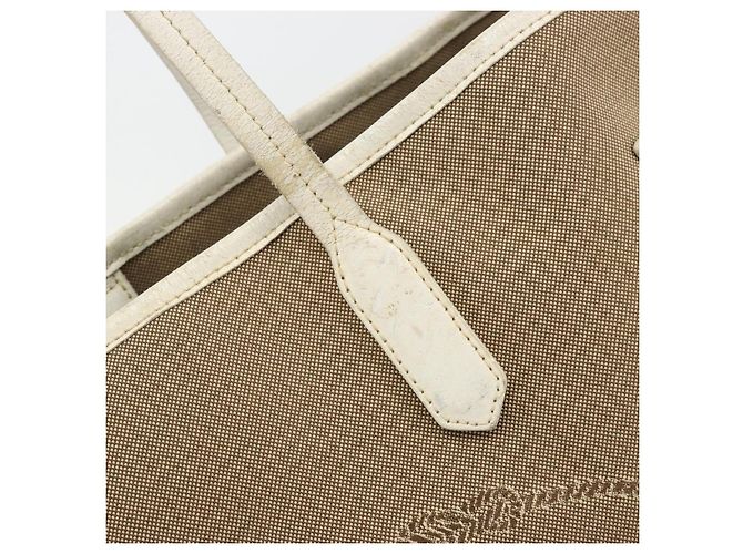 PRADA Tote Bag Canvas Beige Gold - vista 16