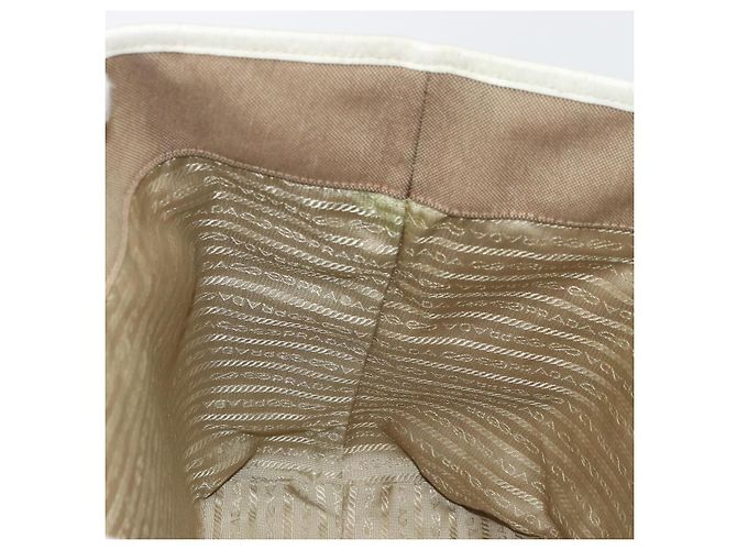 PRADA Tote Bag Canvas Beige Gold - vista 20