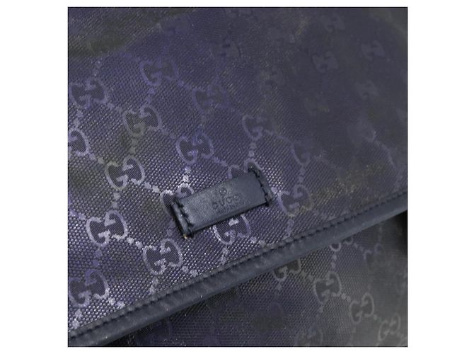 GUCCI GG Implementation Shoulder Bag PVC Purple Silver 201732 - vista 14