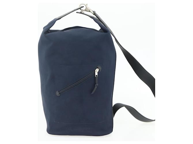 LOEWE Shoulder Bag Canvas Navy Silver - vista 4
