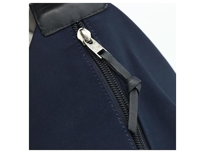 LOEWE Shoulder Bag Canvas Navy Silver - vista 8