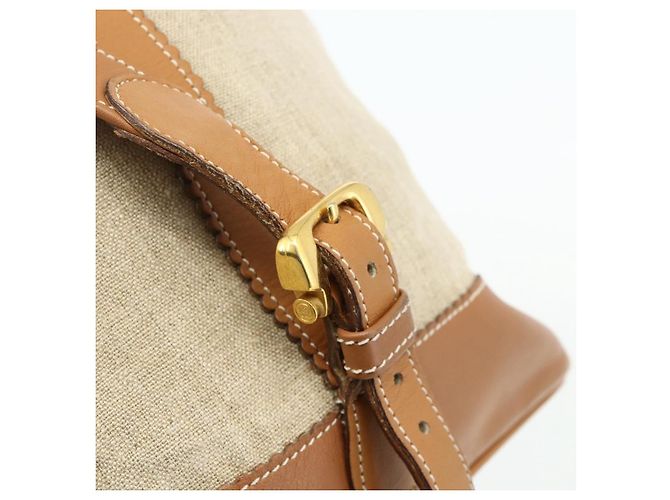 LOEWE Purse Shoulder Bag Canvas Beige Gold - vista 10