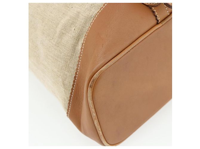 LOEWE Purse Shoulder Bag Canvas Beige Gold - vista 16