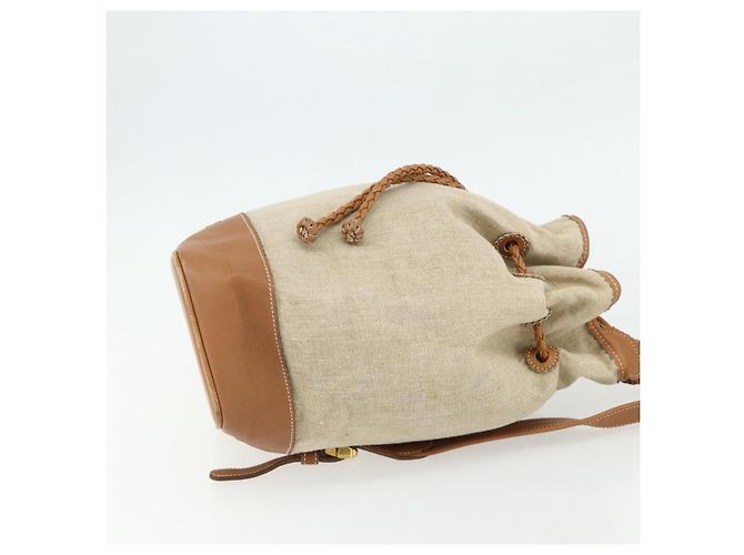 LOEWE Purse Shoulder Bag Canvas Beige Gold - vista 4