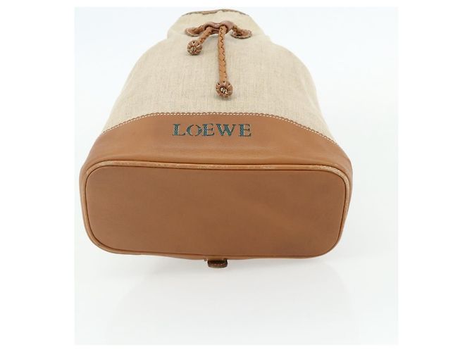LOEWE Purse Shoulder Bag Canvas Beige Gold - vista 5