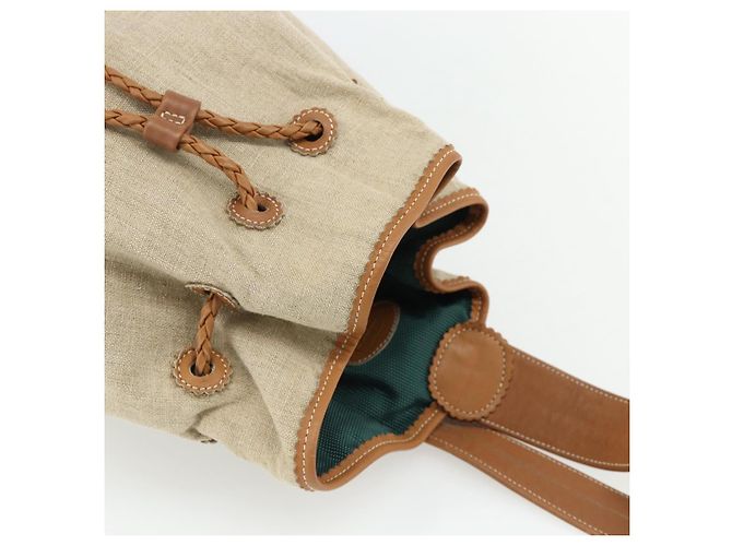 LOEWE Purse Shoulder Bag Canvas Beige Gold - vista 6