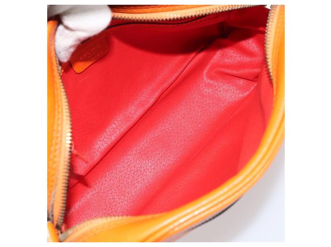 Céline CELINE Shoulder Bag Leather Orange Gold - vista 17