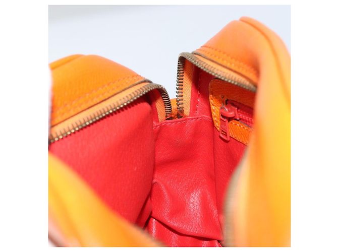 Céline CELINE Shoulder Bag Leather Orange Gold - vista 19