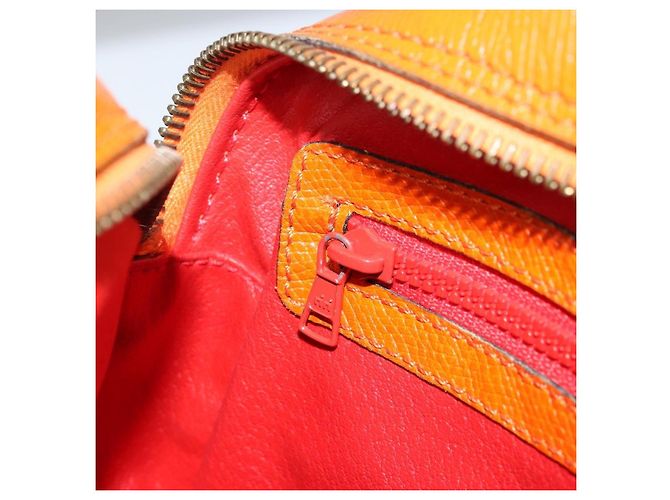 Céline CELINE Shoulder Bag Leather Orange Gold - vista 20