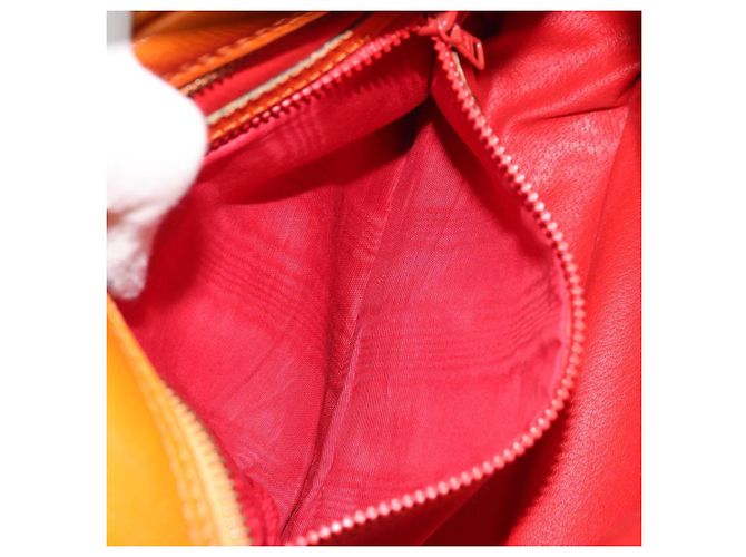 Céline CELINE Shoulder Bag Leather Orange Gold - vista 21