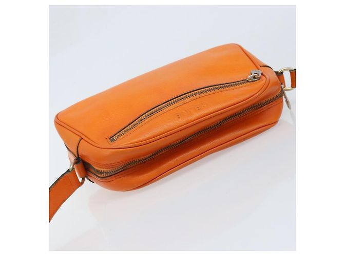 Céline CELINE Shoulder Bag Leather Orange Gold - vista 6