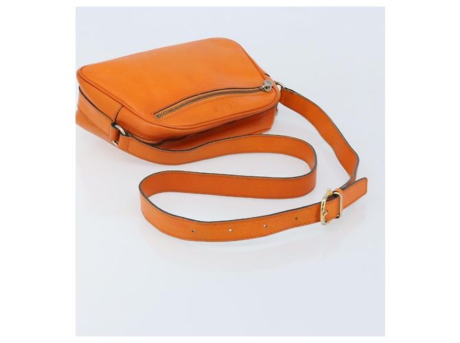 Céline CELINE Shoulder Bag Leather Orange Gold - vista 7