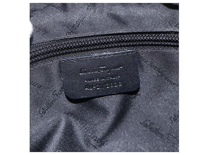 Salvatore Ferragamo Shoulder Bag Canvas Black Silver - vista 15