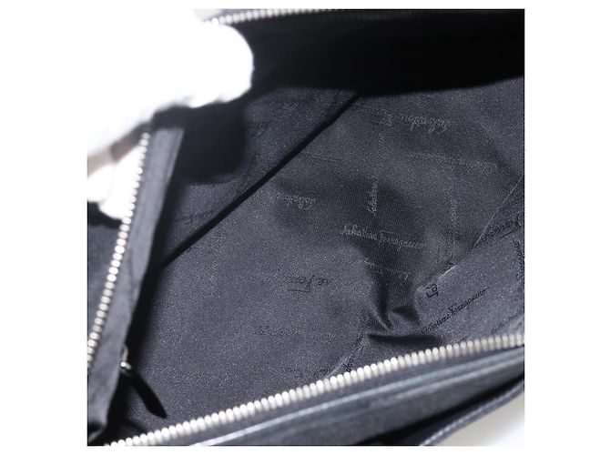 Salvatore Ferragamo Shoulder Bag Canvas Black Silver - vista 16