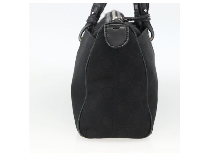 Salvatore Ferragamo Shoulder Bag Canvas Black Silver - vista 4