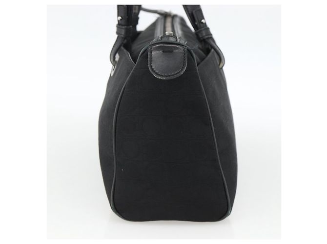 Salvatore Ferragamo Shoulder Bag Canvas Black Silver - vista 5