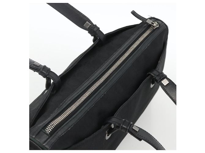 Salvatore Ferragamo Shoulder Bag Canvas Black Silver - vista 6