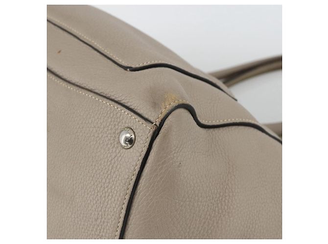 Sac Tote PRADA en cuir gris argenté - Ansicht 14