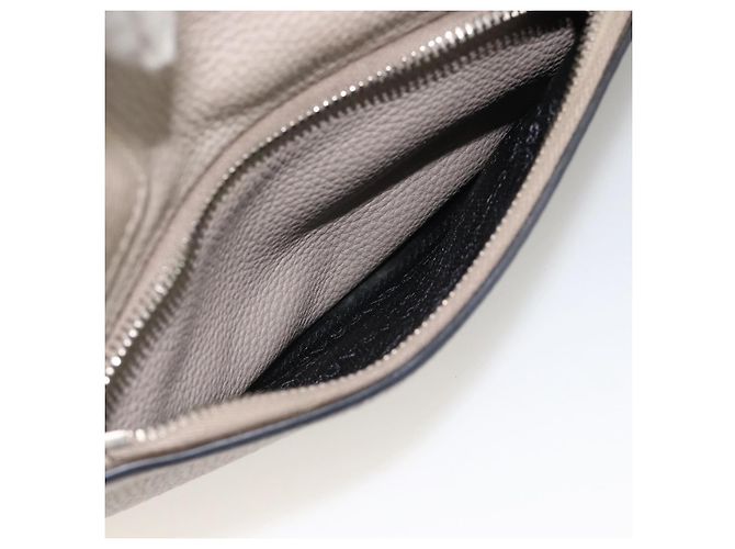 Sac Tote PRADA en cuir gris argenté - Ansicht 28