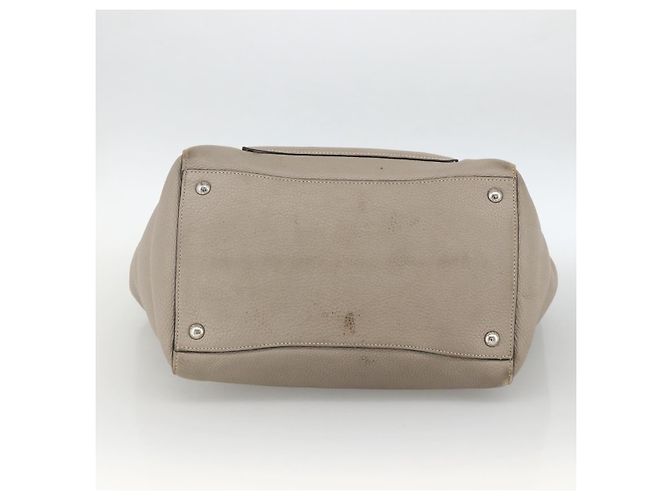 Sac Tote PRADA en cuir gris argenté - Ansicht 5