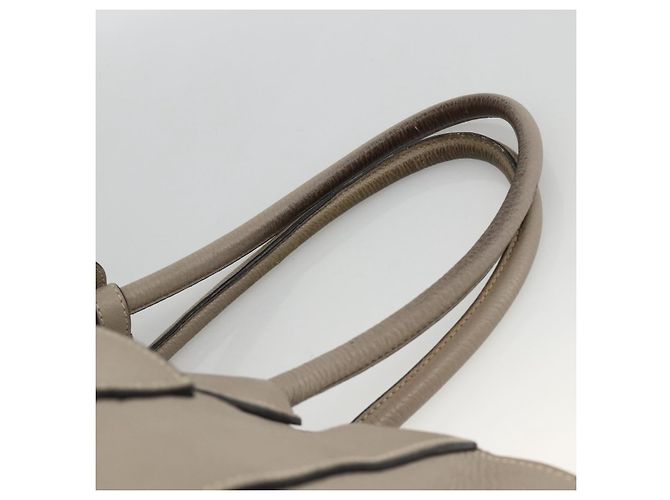 Sac Tote PRADA en cuir gris argenté - Ansicht 8