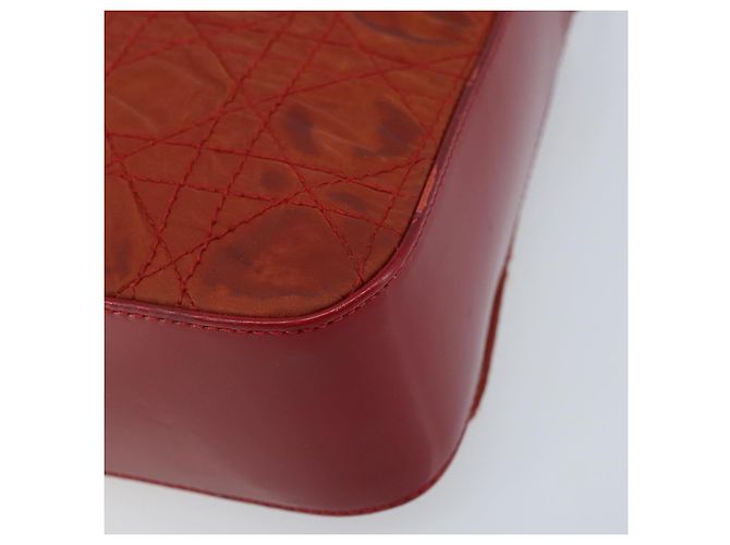 Christian Dior Canage Shoulder Bag Nylon Red Gold - vista 17