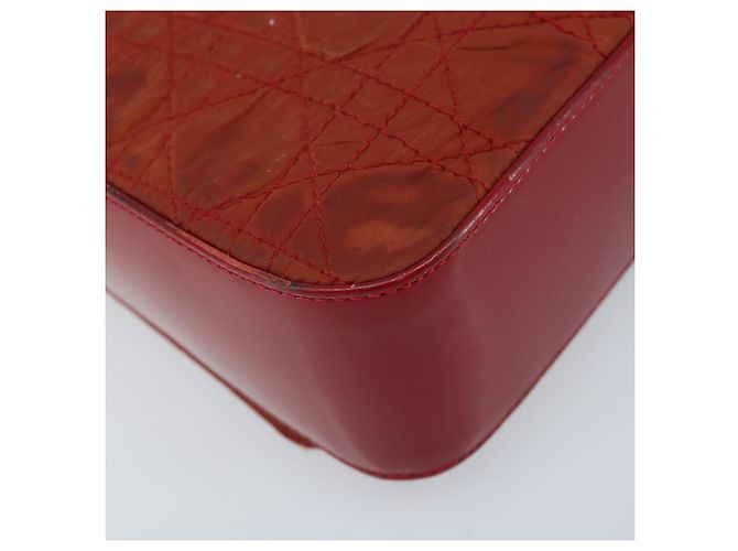 Christian Dior Canage Shoulder Bag Nylon Red Gold - vista 18