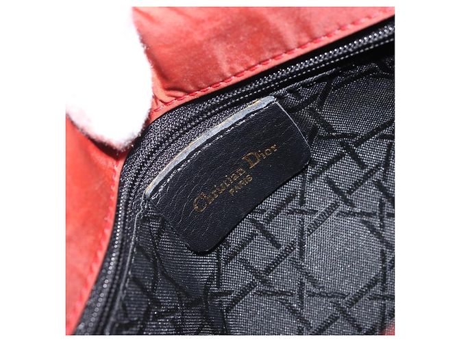 Christian Dior Canage Shoulder Bag Nylon Red Gold - vista 19