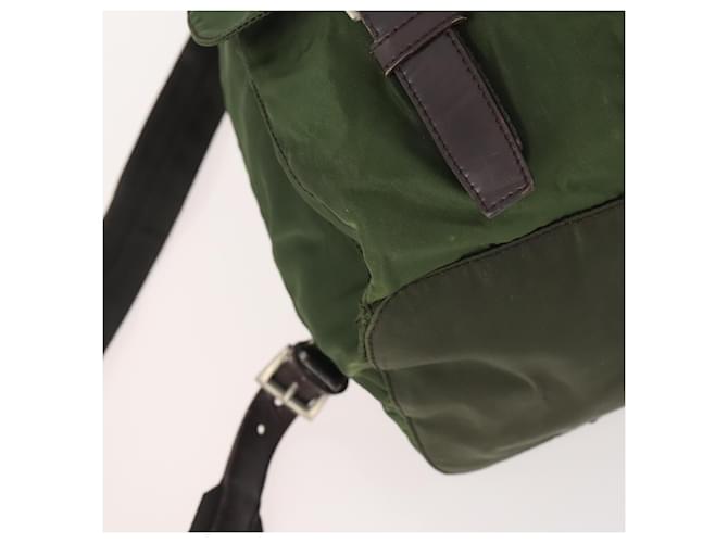 PRADA Backpack Nylon Khaki Silver - vista 17