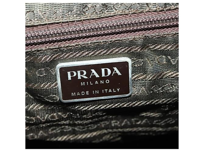 PRADA Backpack Nylon Khaki Silver - vista 25