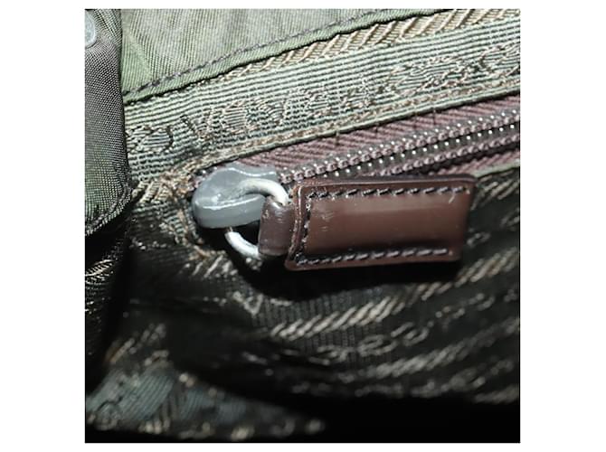 PRADA Backpack Nylon Khaki Silver - vista 26