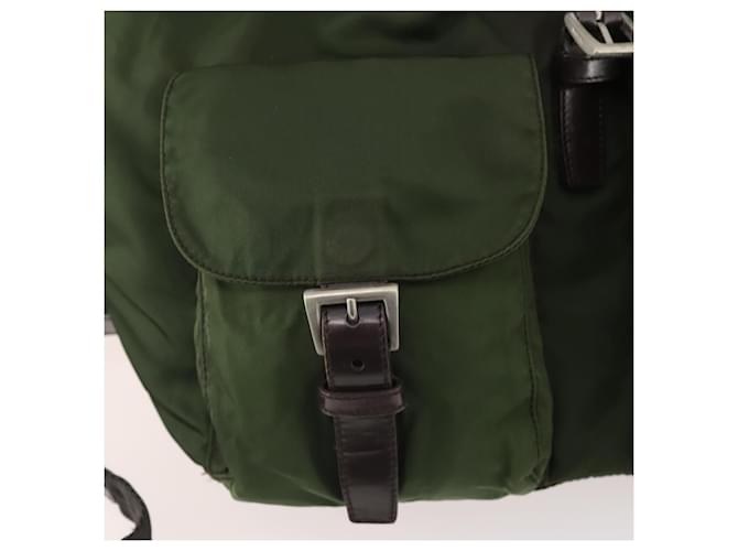 PRADA Backpack Nylon Khaki Silver - vista 28