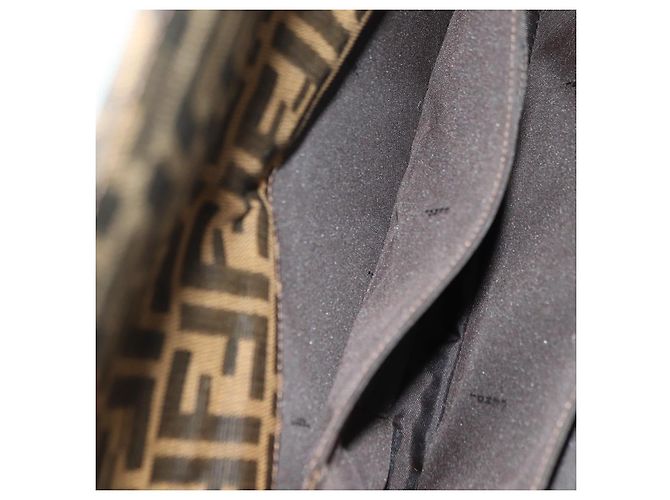 FENDI Zucca Canvas Shoulder Bag Black Brown gold - vista 22