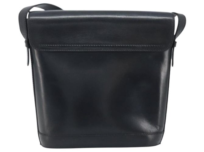 Céline CELINE Horsebit Shoulder Bag Leather Black Gold - vista 2