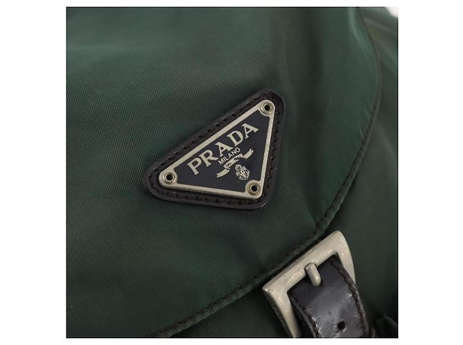 PRADA Backpack Nylon Green Silver - vista 20