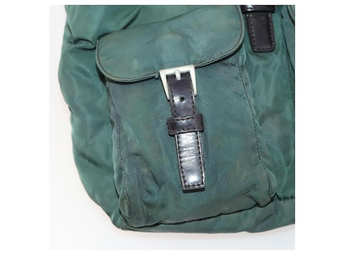 PRADA Backpack Nylon Green Silver - vista 28
