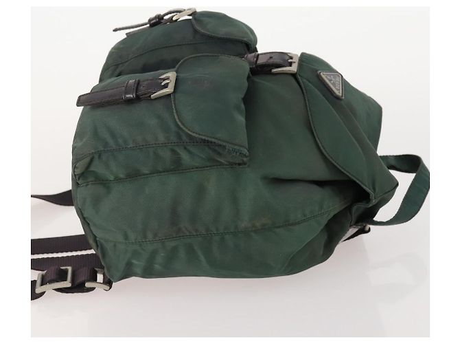 PRADA Backpack Nylon Green Silver - vista 3