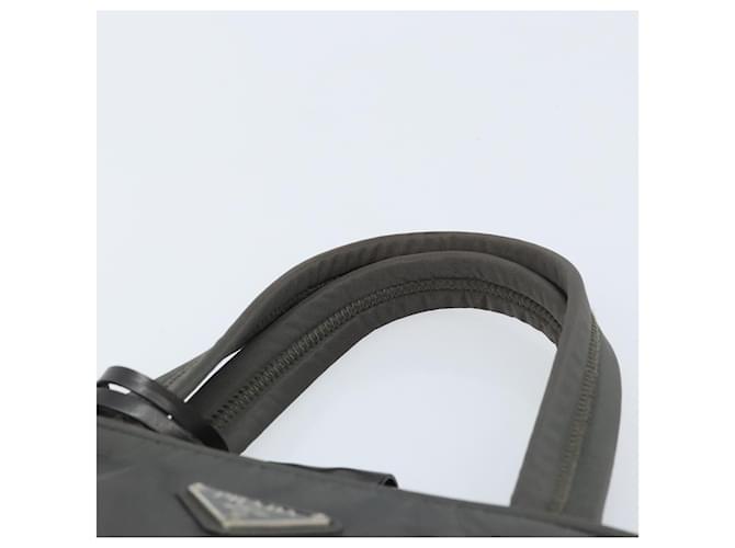 PRADA Hand Bag Nylon Gray Silver - vista 14