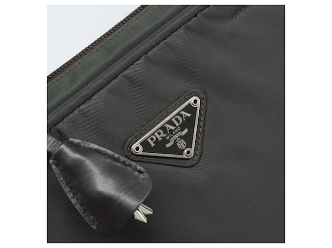 PRADA Hand Bag Nylon Gray Silver - vista 18