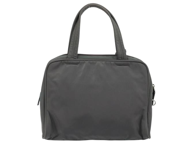 PRADA Hand Bag Nylon Gray Silver - vista 2