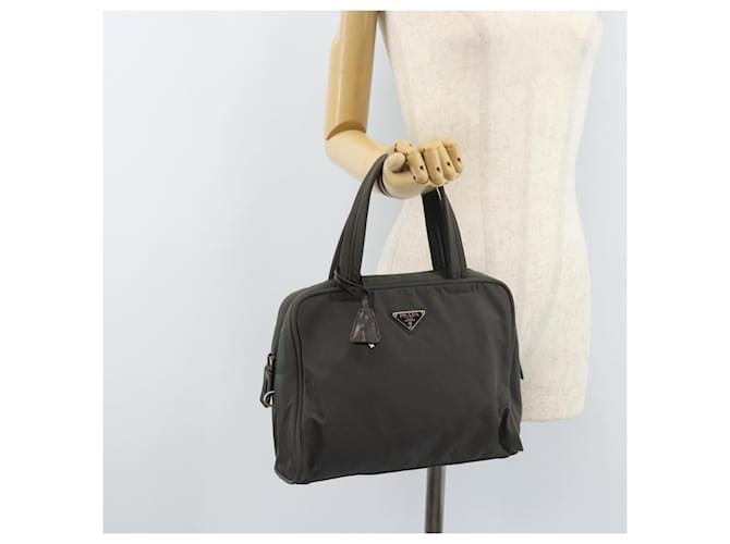 PRADA Hand Bag Nylon Gray Silver - vista 25