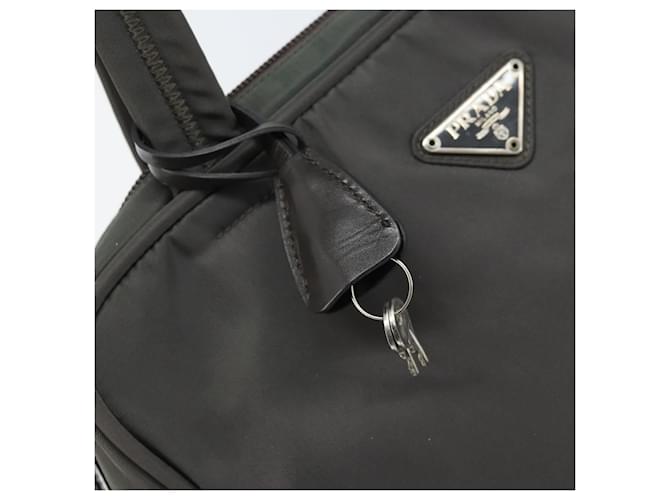 PRADA Hand Bag Nylon Gray Silver - vista 9