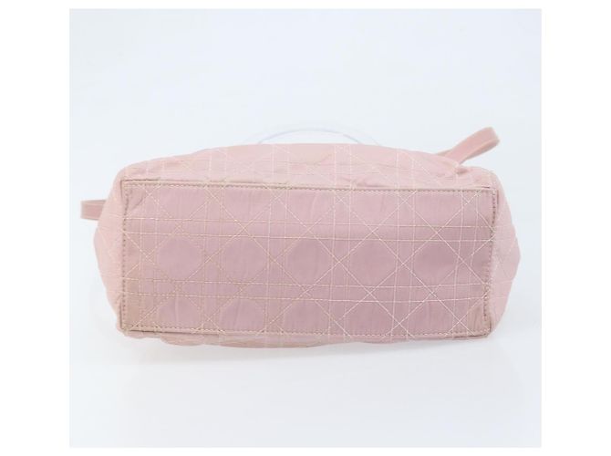 Christian Dior Canage Hand Bag Nylon 2way Pink Silver - vista 11