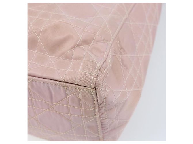 Christian Dior Canage Hand Bag Nylon 2way Pink Silver - vista 14