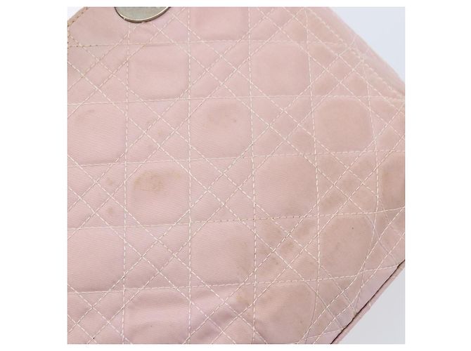 Christian Dior Canage Hand Bag Nylon 2way Pink Silver - vista 16