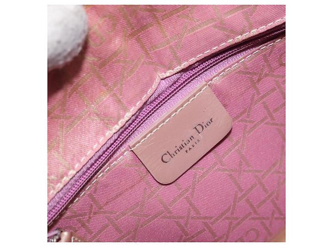 Christian Dior Canage Hand Bag Nylon 2way Pink Silver - vista 19