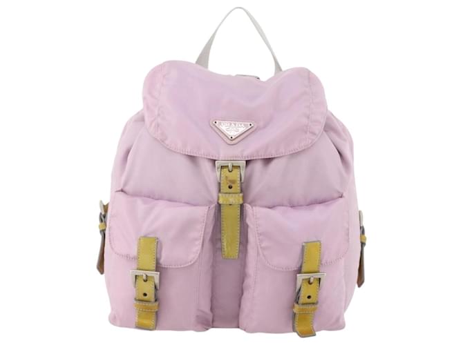 PRADA Backpack Nylon Pink Silver - vista 13