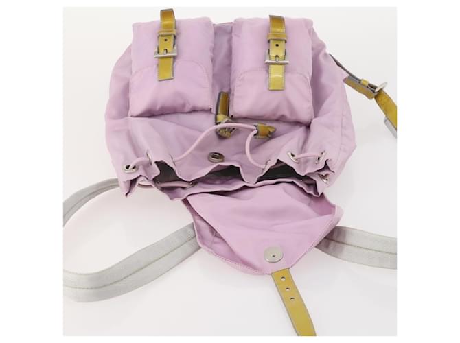 PRADA Backpack Nylon Pink Silver - vista 24