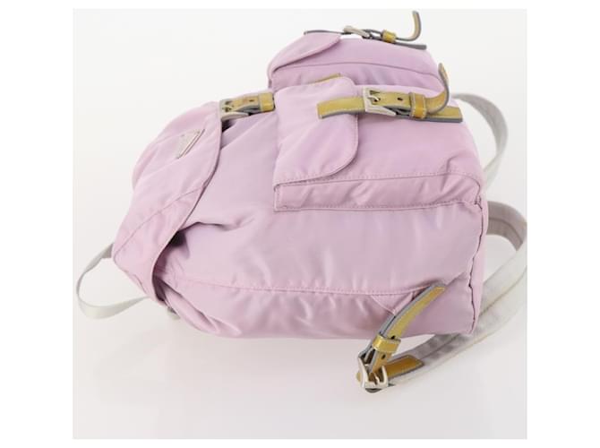 PRADA Backpack Nylon Pink Silver - vista 4